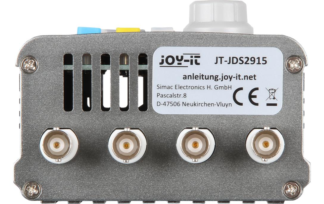 Joy-iT JT-JDS2960 – Signalgenerator – 2 Kanäle, bis 60 MHz, 20 Vpp, USB, Akku-/Netzbetrieb, LCD, Silber