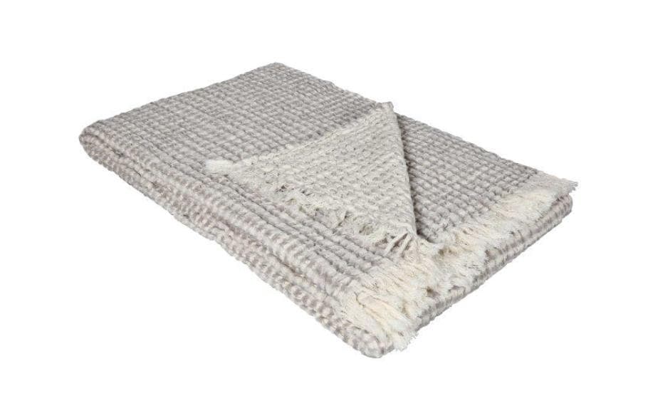 Eskimo Antigua Wohndecke – Baumwolle, Silber – 130 × 200 cm