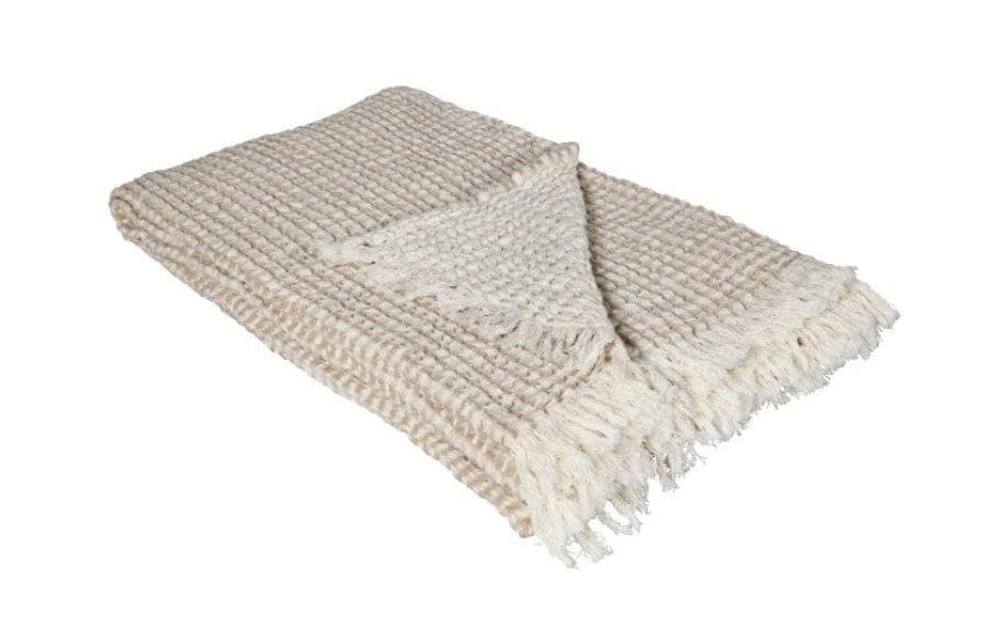 Eskimo Wohndecke – Baumwolle, Beige – 130 × 200 cm