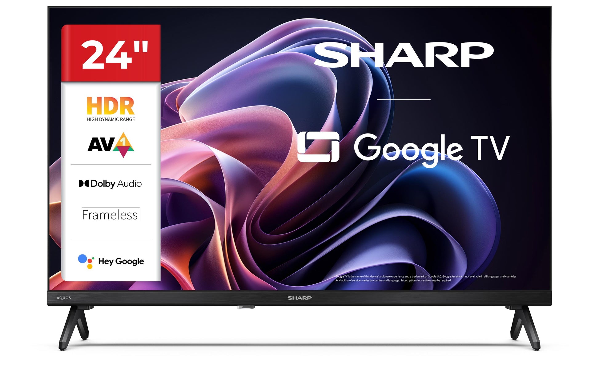 Sharp 24HF2265E – 24" TV – 1366 × 768 – LCD – Google TV – 60 Hz