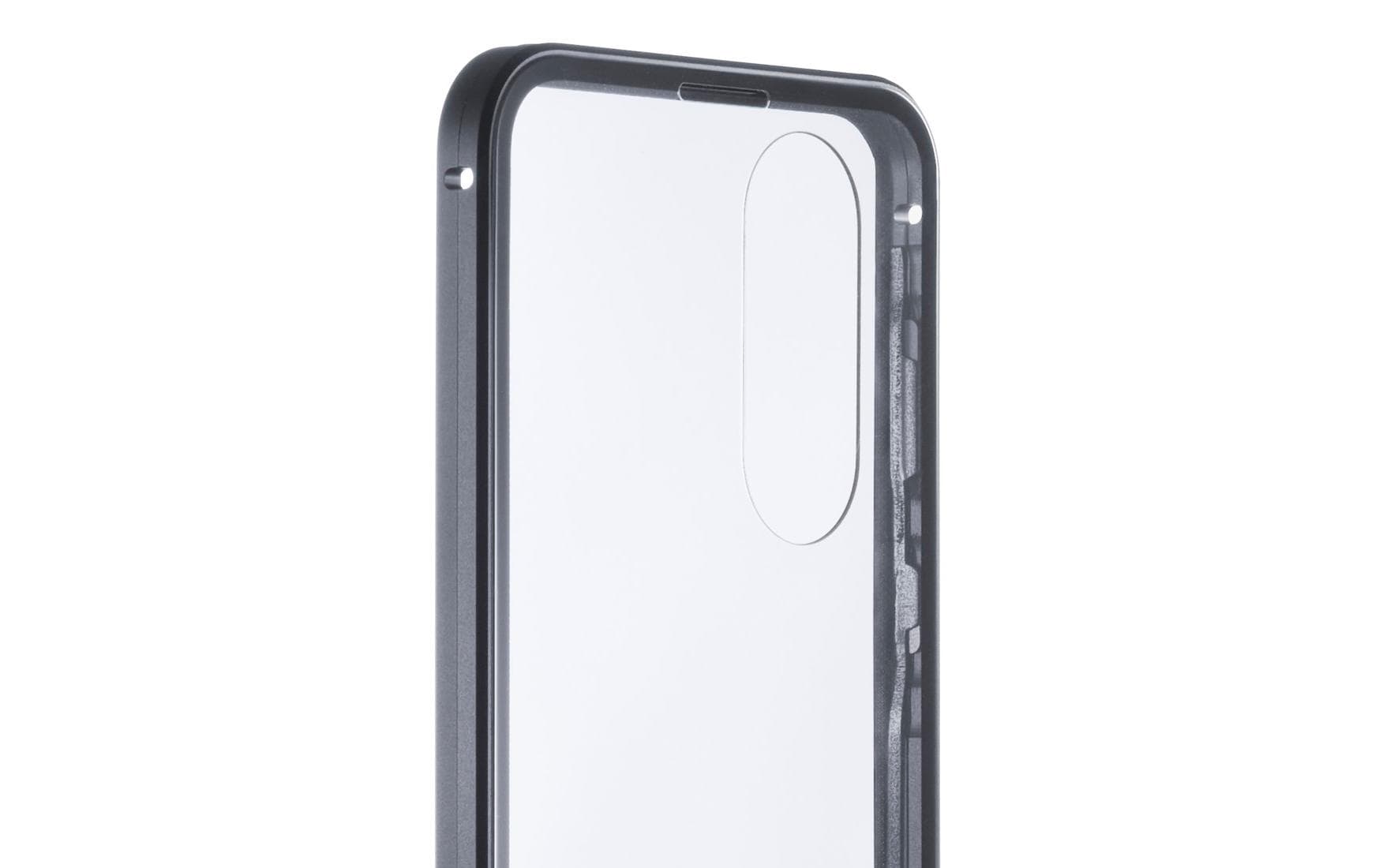 Black rock 360 Grad Glas Backcover – für Samsung Galaxy A57 5G, schwarz/transparent, kratzfest