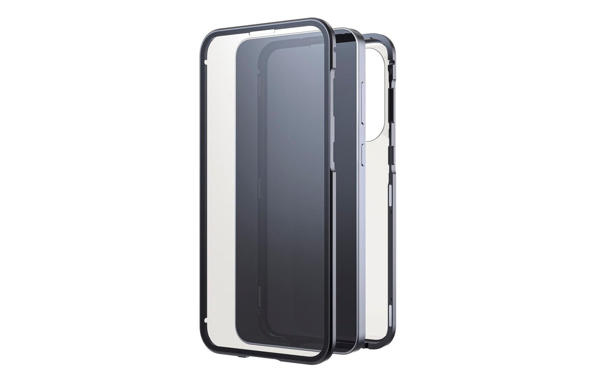 Black rock 360 Grad Glas Backcover – für Samsung Galaxy A57 5G, schwarz/transparent, kratzfest