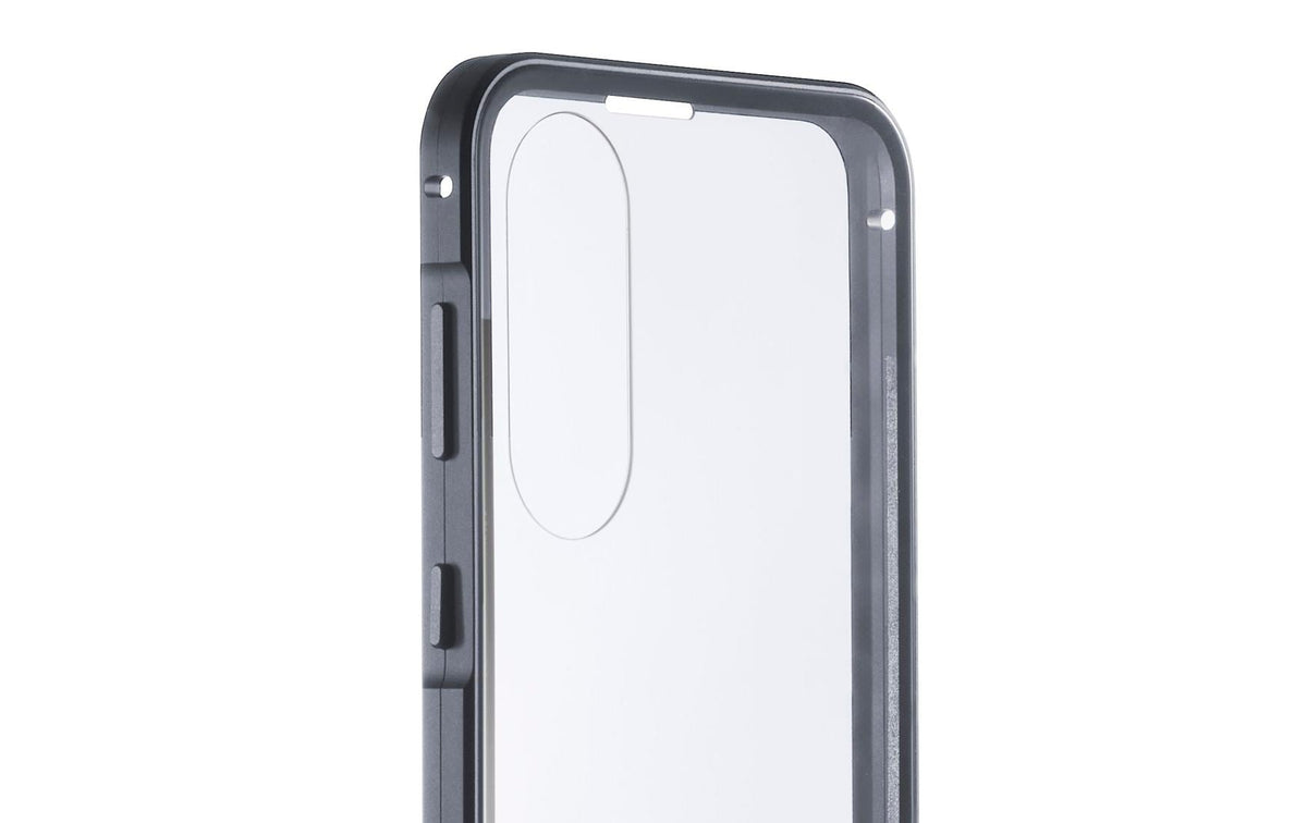 Black rock 360 Grad Glas Backcover – für Samsung Galaxy A57 5G, schwarz/transparent, kratzfest