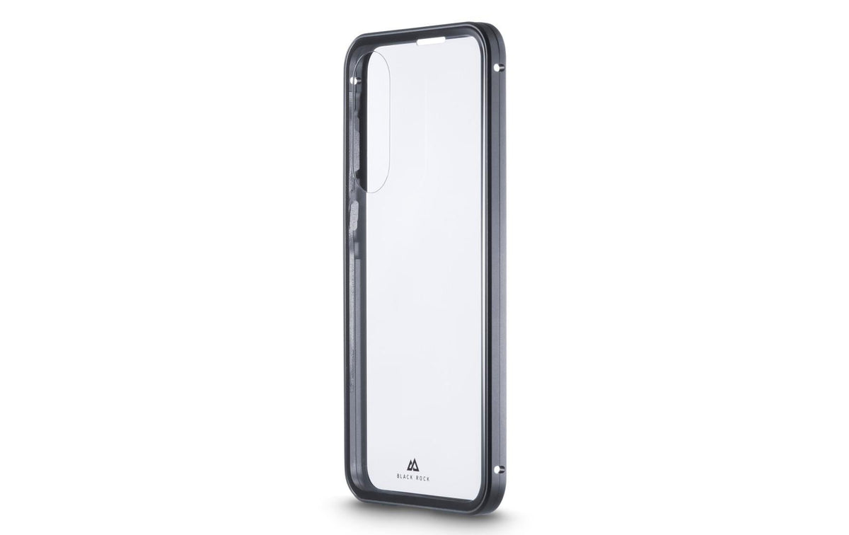 Black rock 360 Grad Glas Backcover – für Samsung Galaxy A57 5G, schwarz/transparent, kratzfest