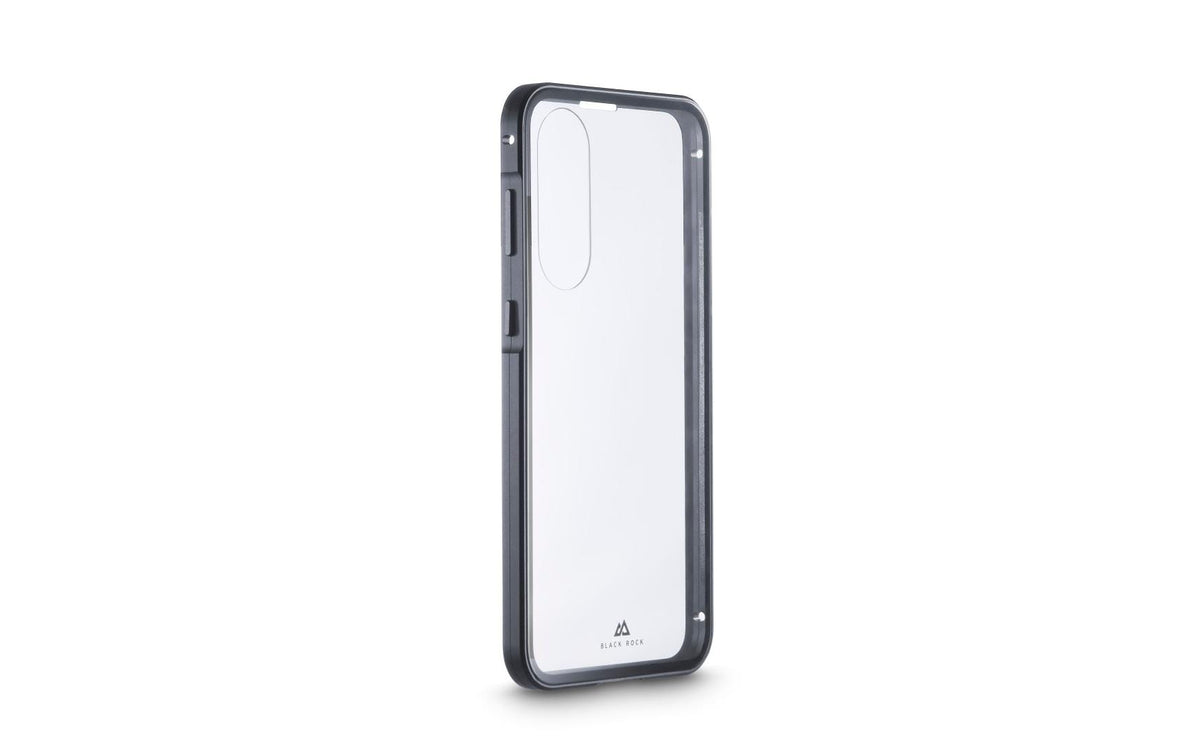 Black rock 360 Grad Glas Backcover – für Samsung Galaxy A57 5G, schwarz/transparent, kratzfest