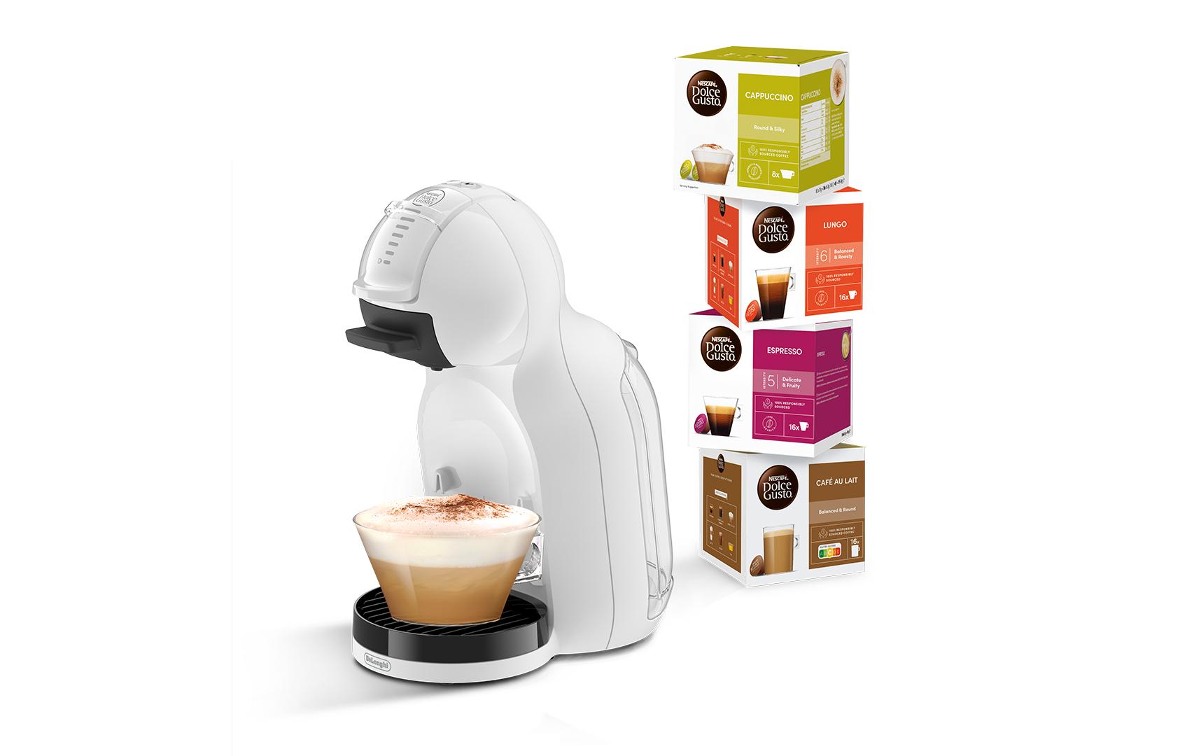 De’Longhi De'Longhi EDG335.W Kapselmaschine – 0,8 l, weiss, 16 × 30,5 × 24 cm