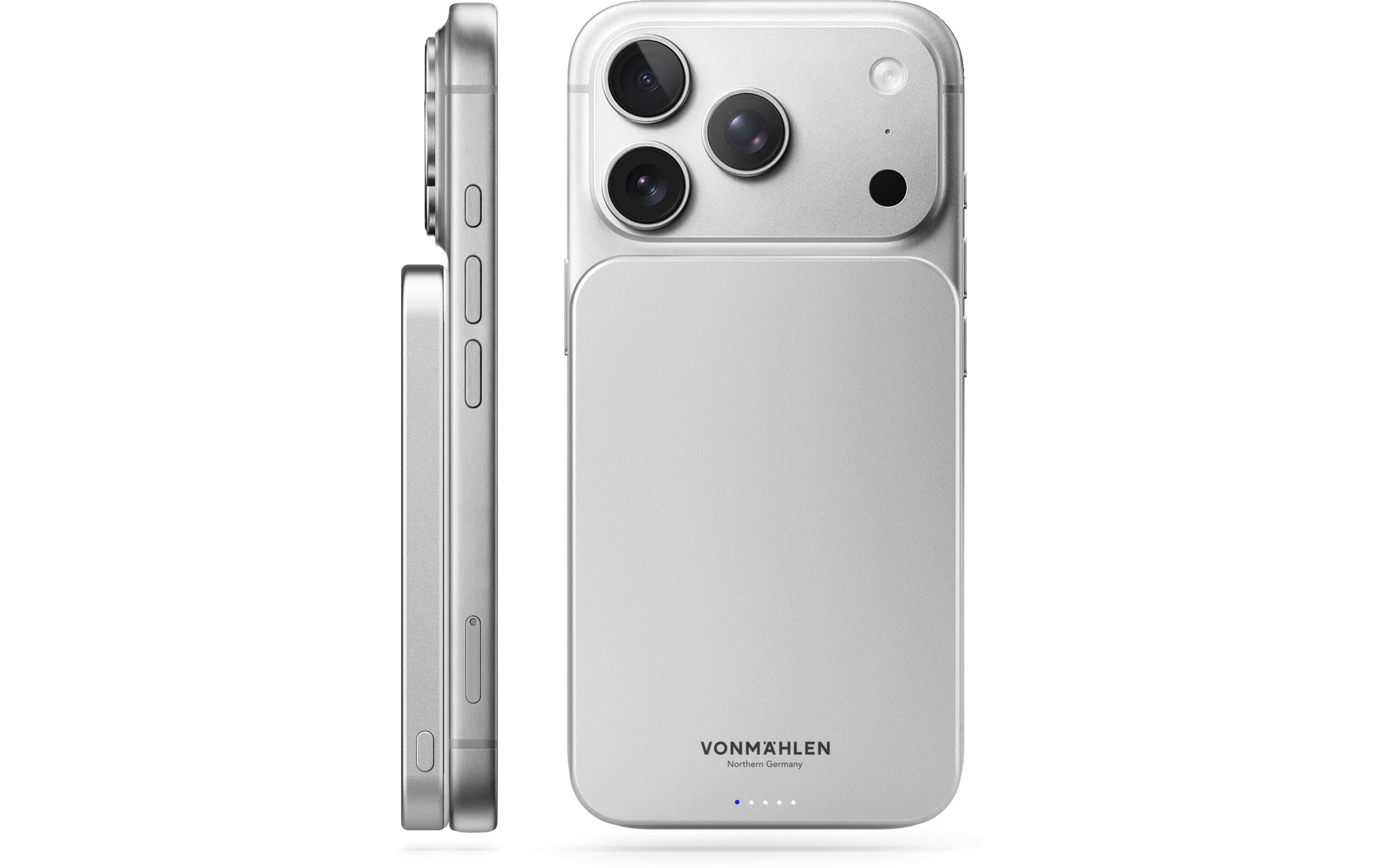 Vonmählen Evergreen Mag MagSafe Powerbank 5'000 mAh – 15 W PD, 1× USB-C, Weiss