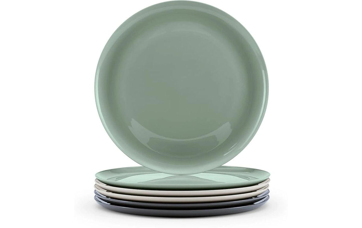 Gourmetmaxx Speiseteller – 6er Set, Ø 25 cm, Kunststoff (PP), spülmaschinenfest, mikrowellengeeignet