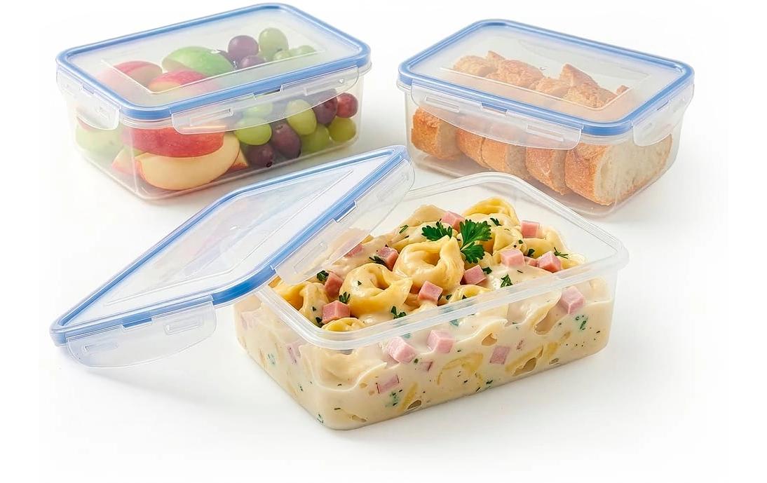 Gourmetmaxx Vorratsdose 1 L, 13 × 20 × 6 cm, Polypropylen (PP)/Silikon, Transparent