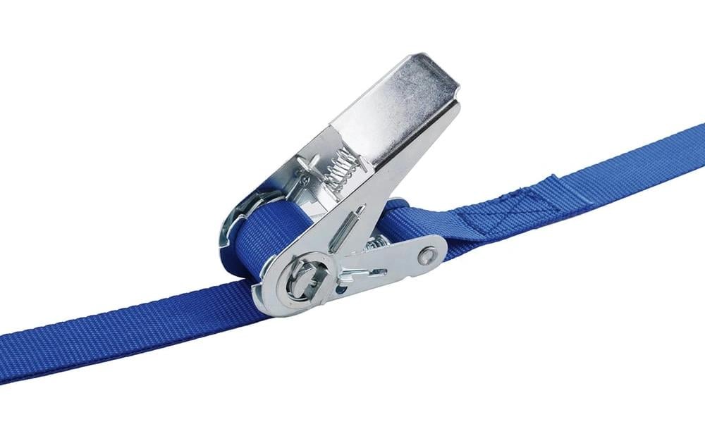 Easymaxx Spanngurt – für LKW, Breite 25 mm, Länge 5 m, Blau, 2er Set