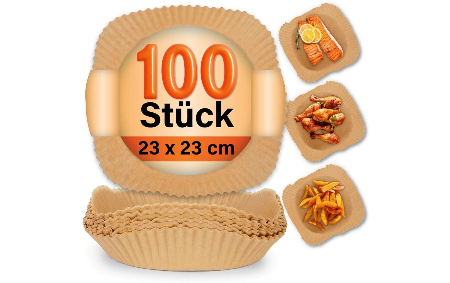 Gourmetmaxx Backpapier 23 × 23 × 4,5 cm, 100 Stk.