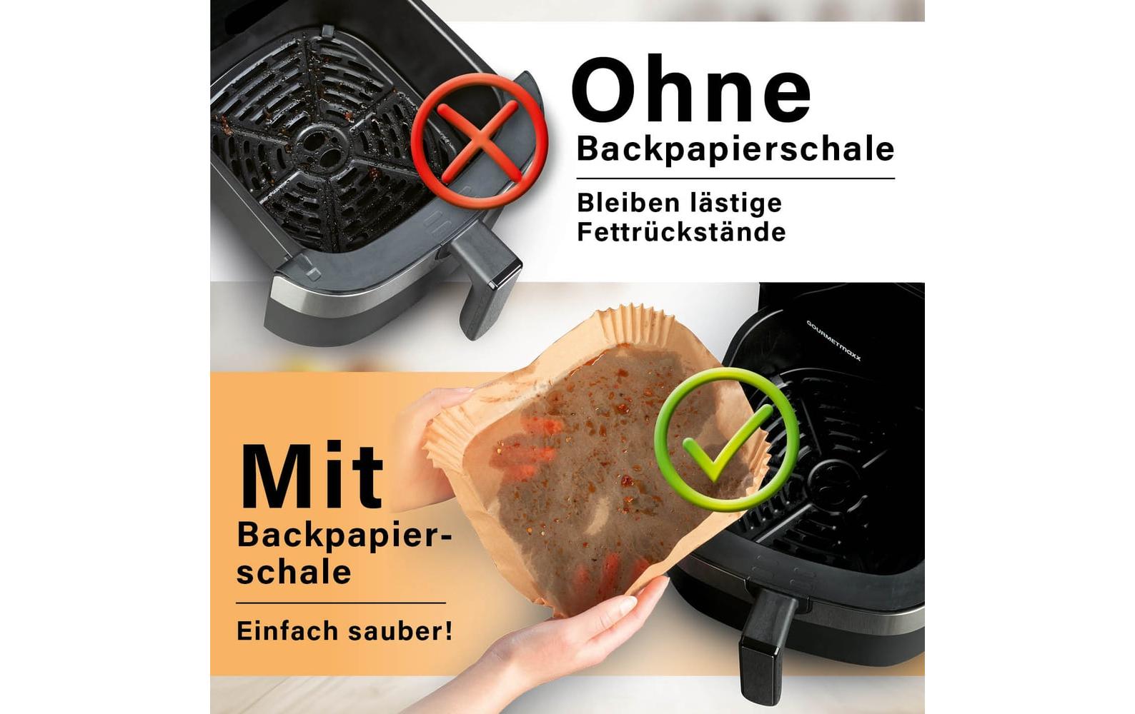 Gourmetmaxx Backpapier 23 × 23 × 4,5 cm, 50 Stk.