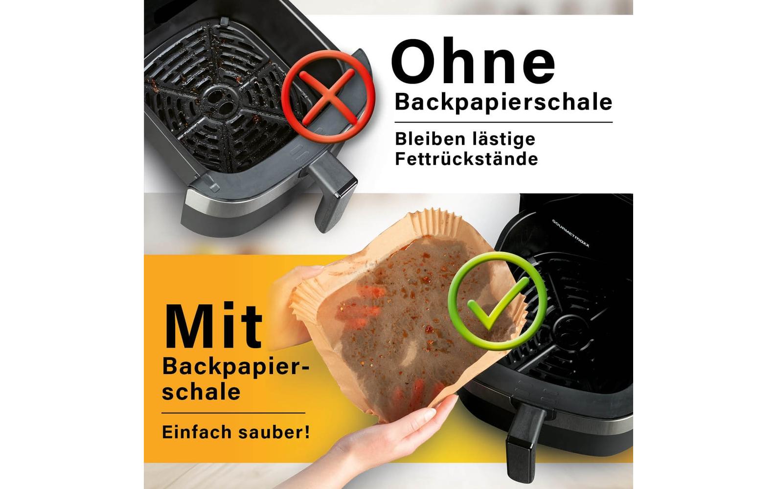 Gourmetmaxx Backpapier 16 × 16 × 4,5 cm, 50 Stk.