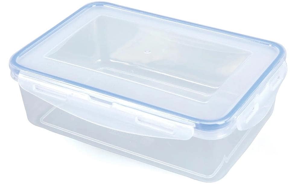Gourmetmaxx Vorratsdose 1,2 l, 14,5 × 21 × 6 cm, Polypropylen (PP)/Silikon, Transparent, 3er-Set
