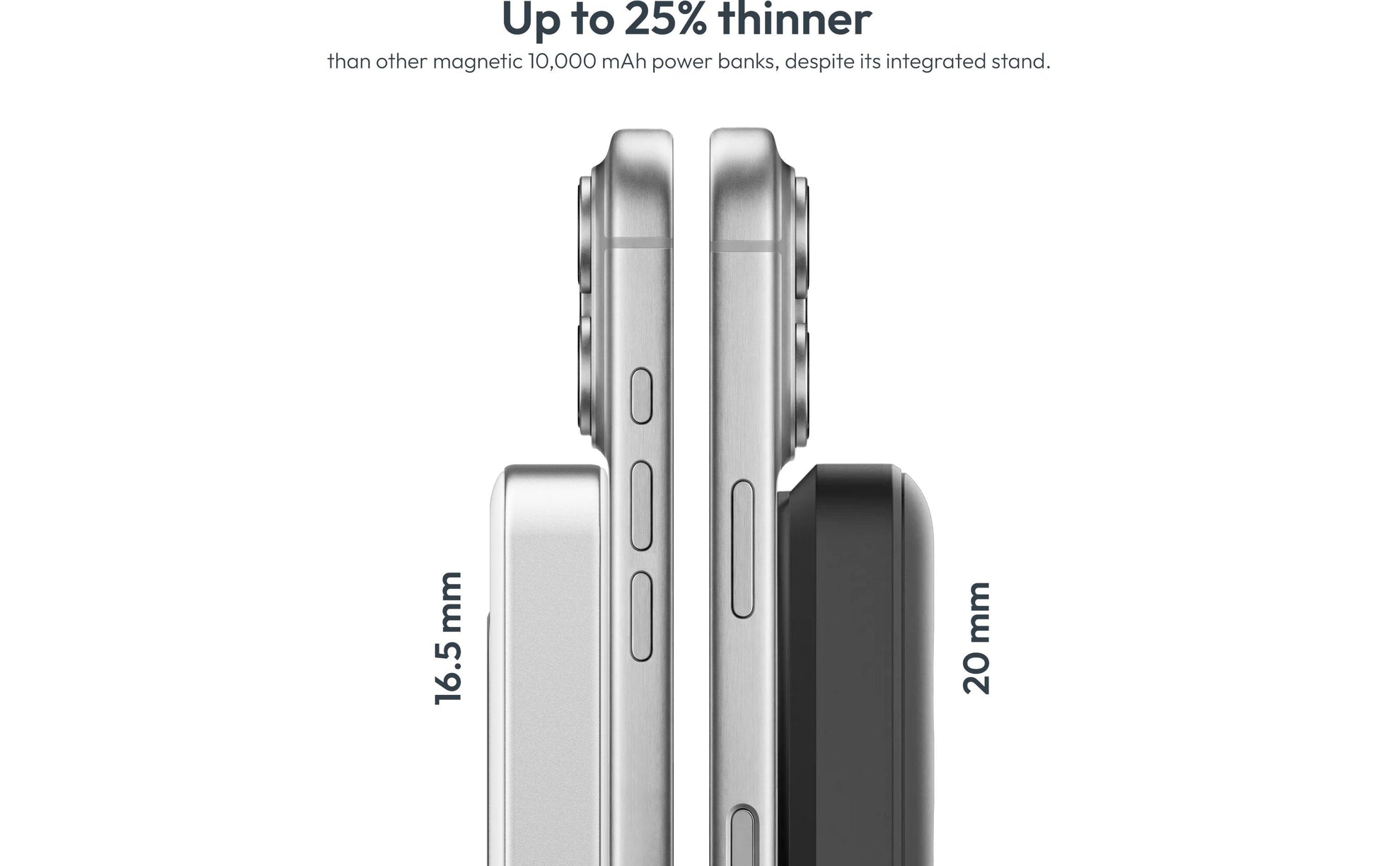 Vonmählen Evergreen MagSafe Powerbank 10'000 mAh – 1× USB-C, weiss