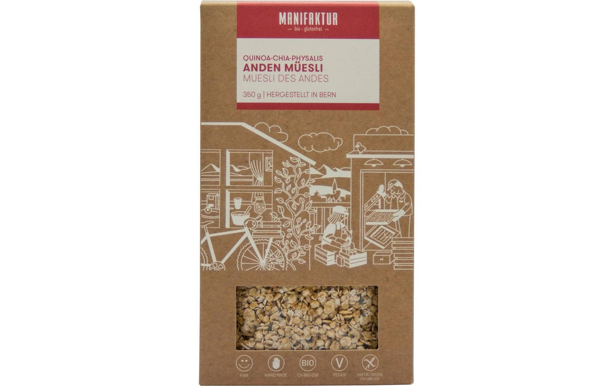 Manifaktur Quinoa Anden Müesli – Bio, glutenfrei – 350 g