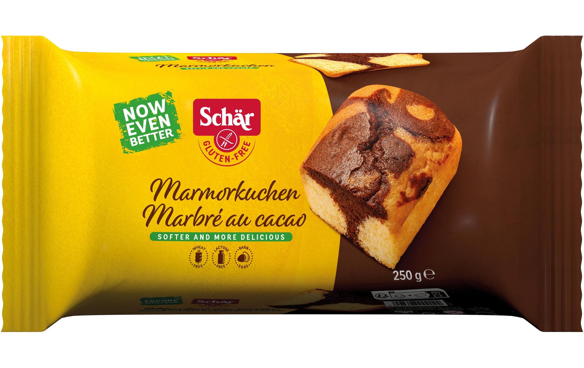 Dr.schär Marmorkuchen – glutenfrei, laktosefrei – 250 g