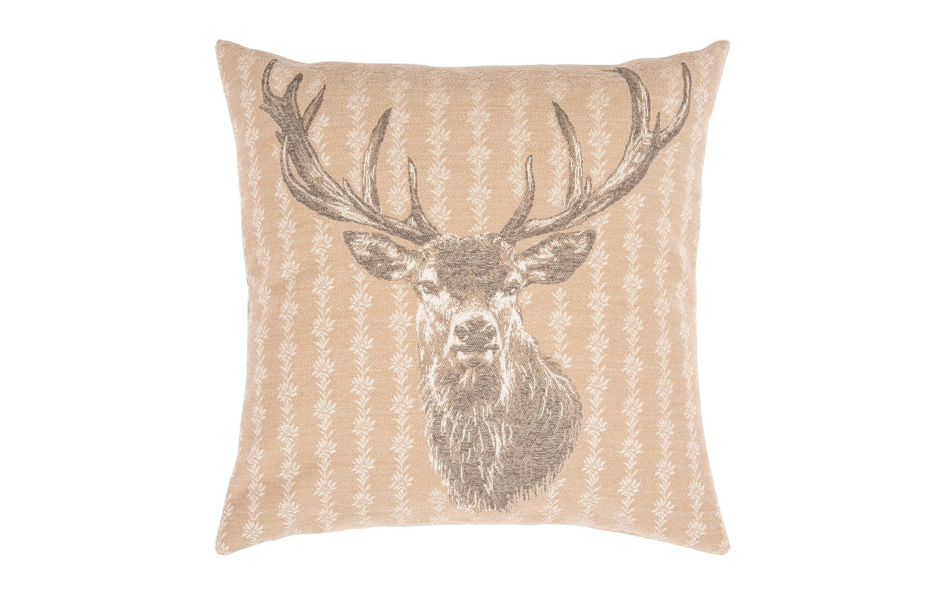 Pad Zierkissen – 50 × 50 cm, abnehmbarer Bezug, Baumwolle/Polyacryl/Polyester, beige