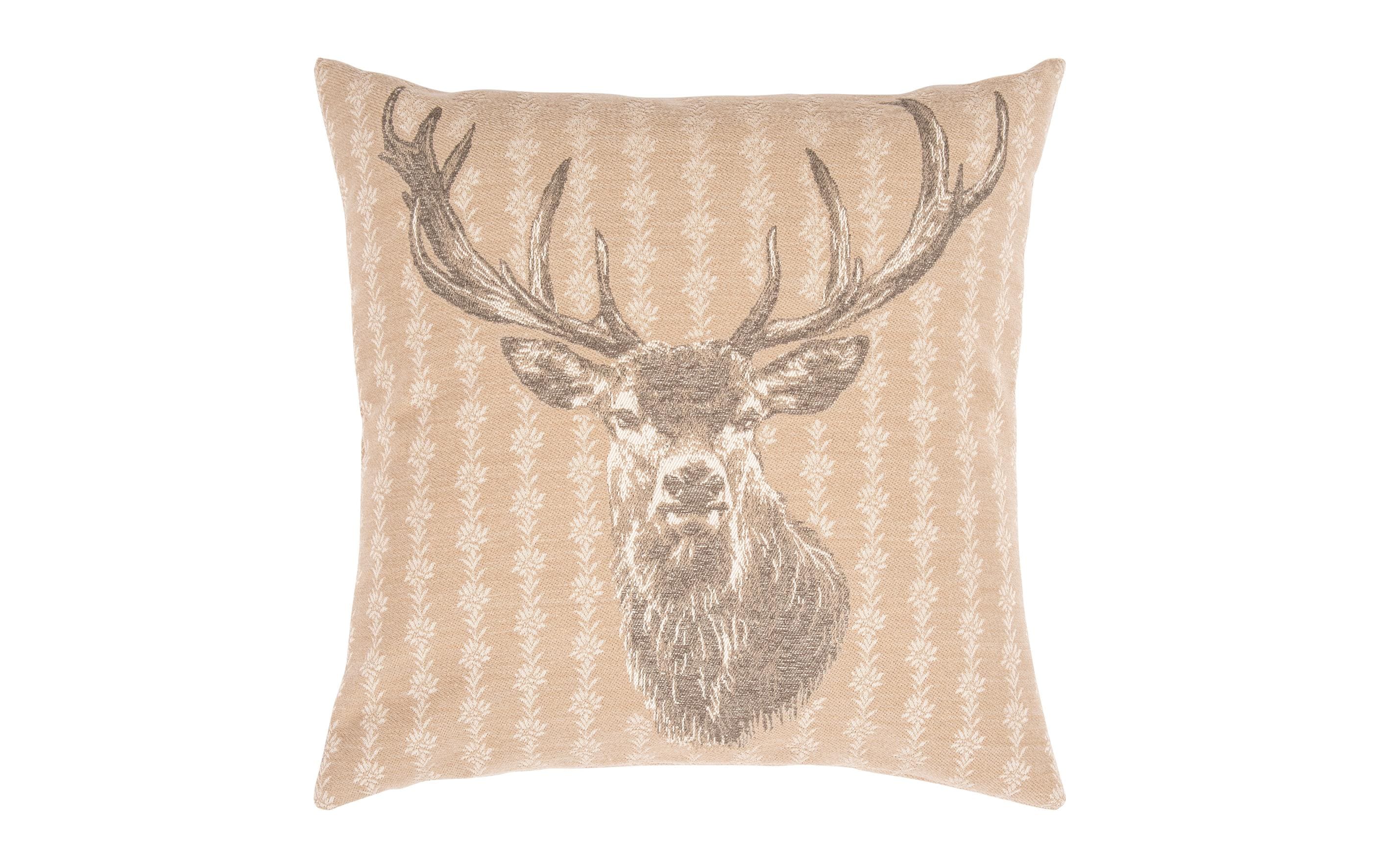 Pad Zierkissen – 50 × 50 cm, abnehmbarer Bezug, Baumwolle/Polyacryl/Polyester, beige
