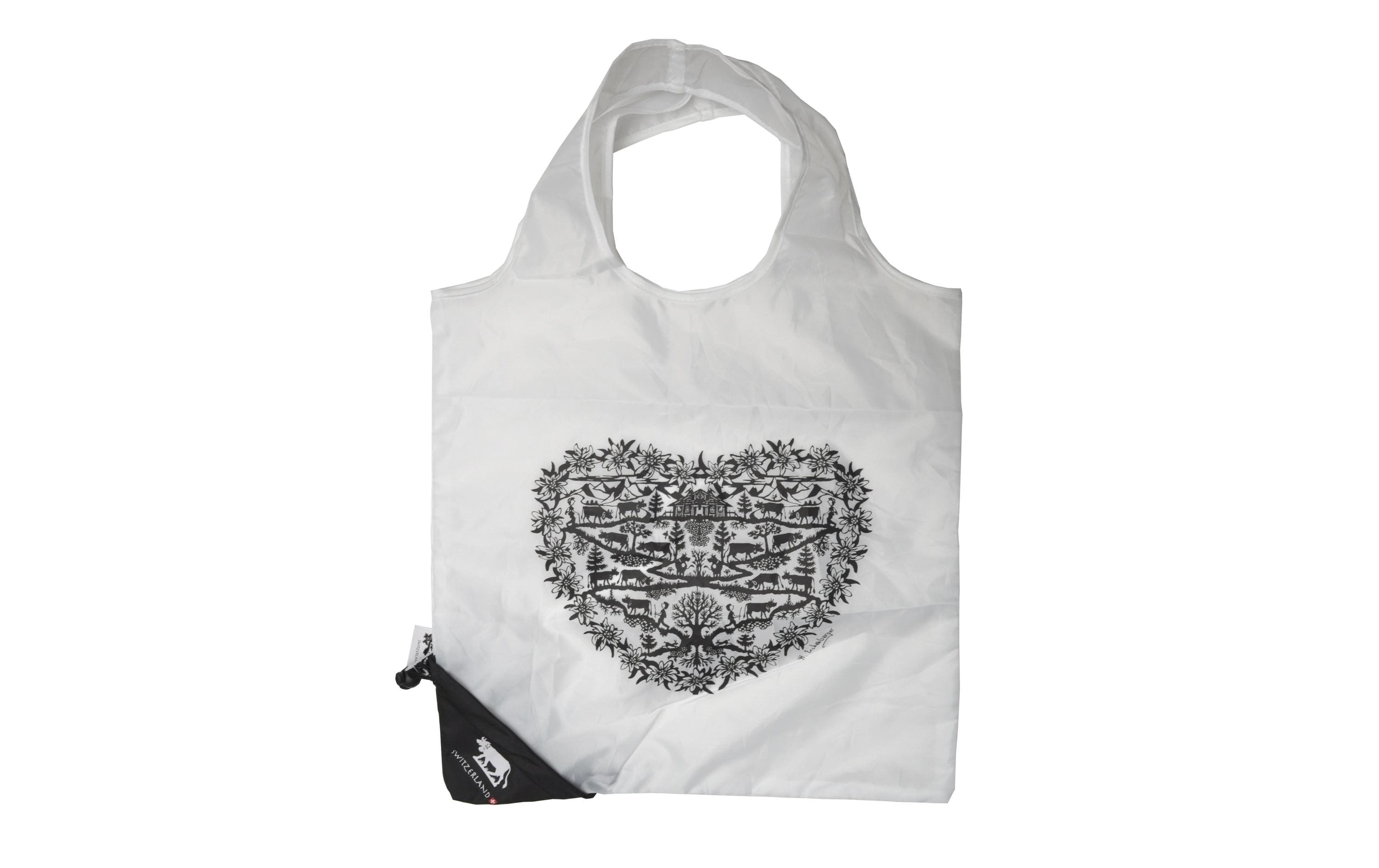 Creanorm Stofftasche, Nylon, Schwarz/Weiss, 370×570 mm