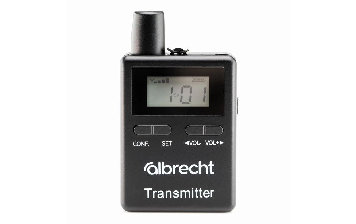 Albrecht ATR 400 – Funkgerät (10er-Set), 80 Kanäle, Reichweite bis 0,2 km, Spritzwassergeschützt