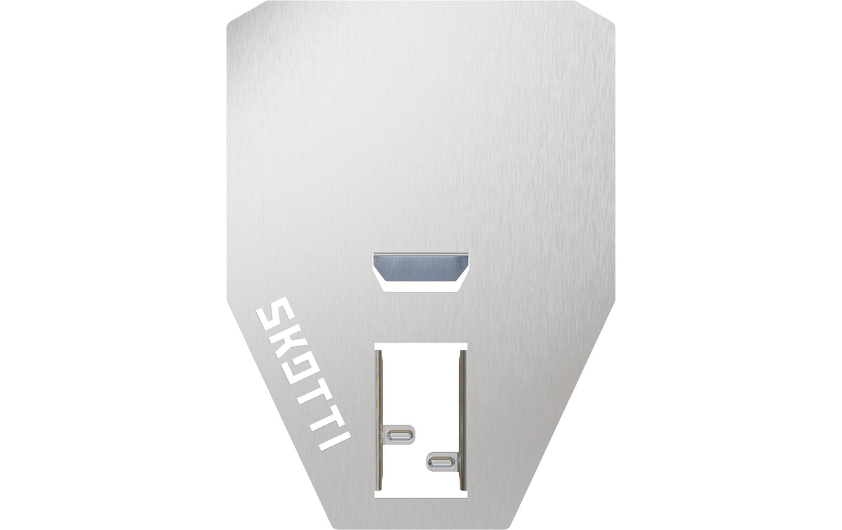 Skotti Grillwender, 14 × 10 × 0,1 cm, Edelstahl, Grau