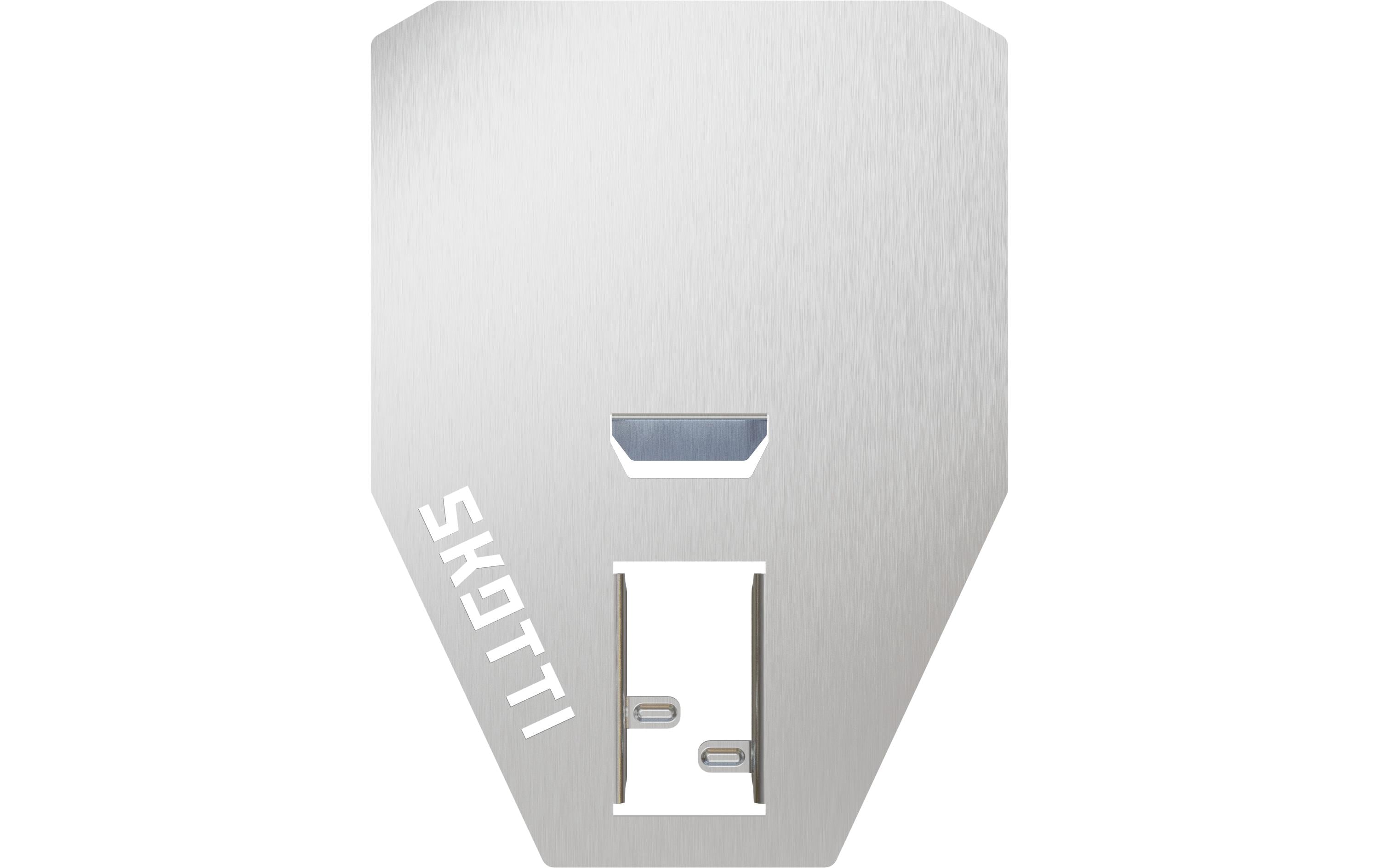 Skotti Grillwender, 14 × 10 × 0,1 cm, Edelstahl, Grau