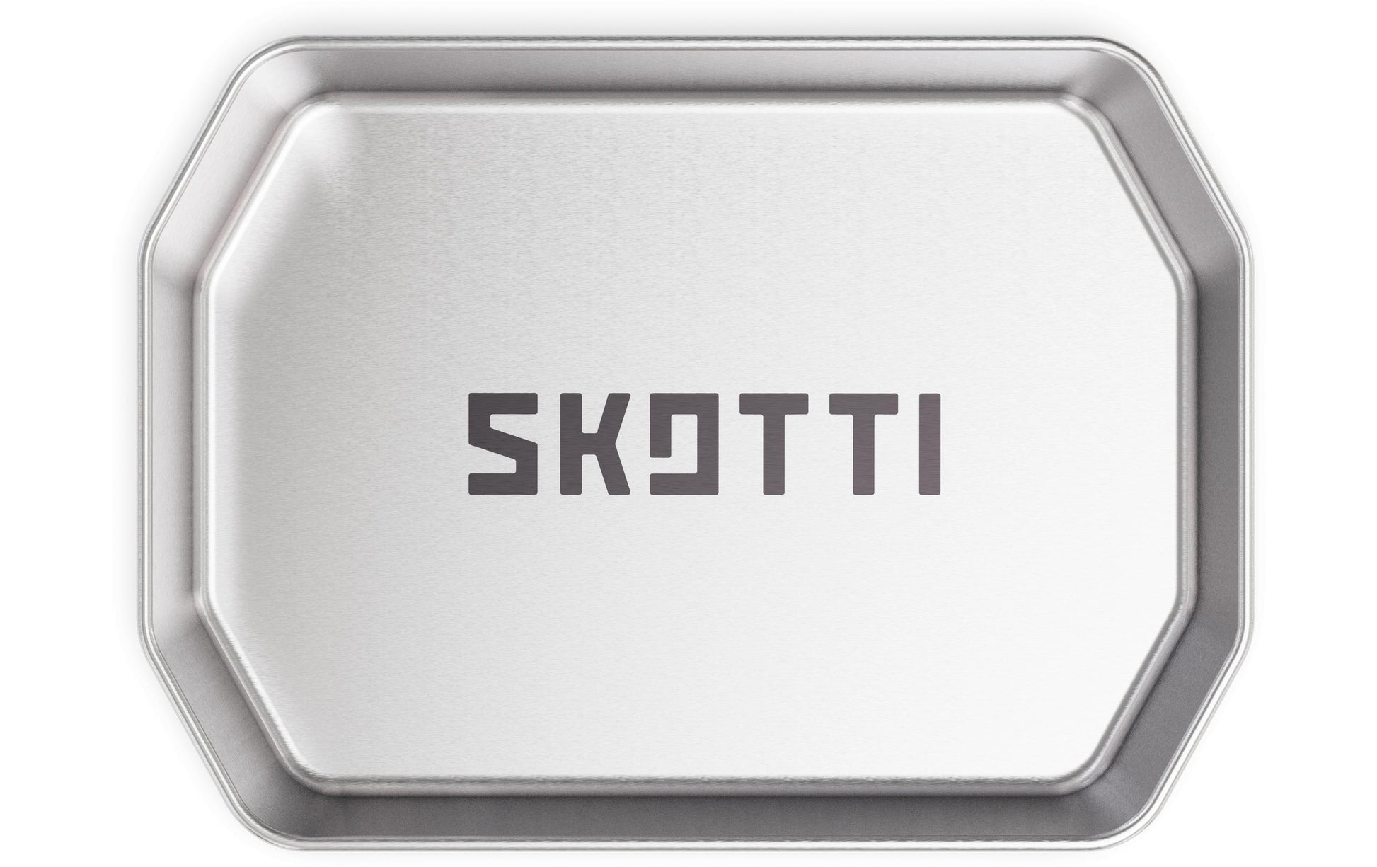 Skotti PLADE Teller – Edelstahl, Grau, stapelbar