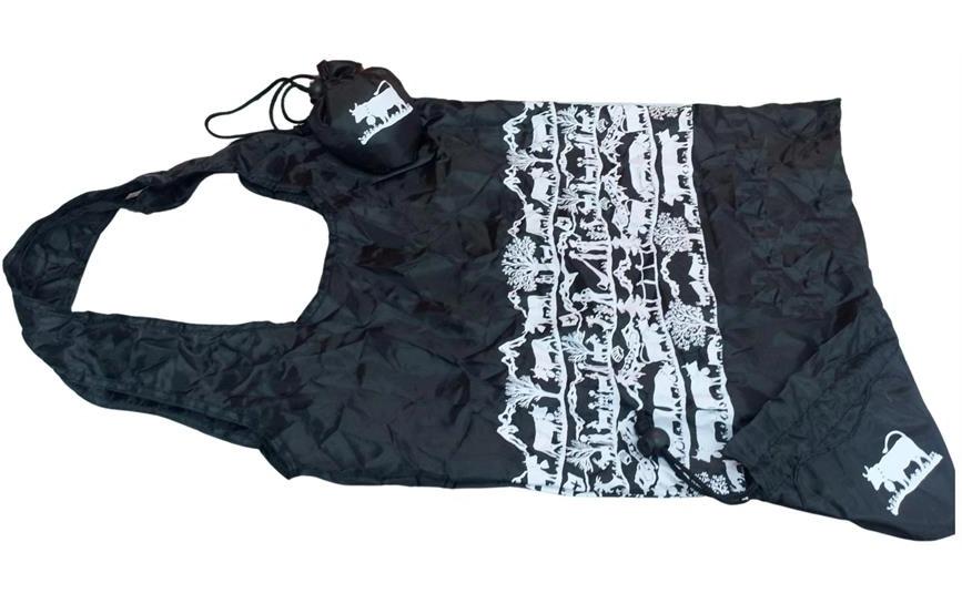 Creanorm Stofftasche, Polyester, Schwarz/Weiss, 380×560×380 mm