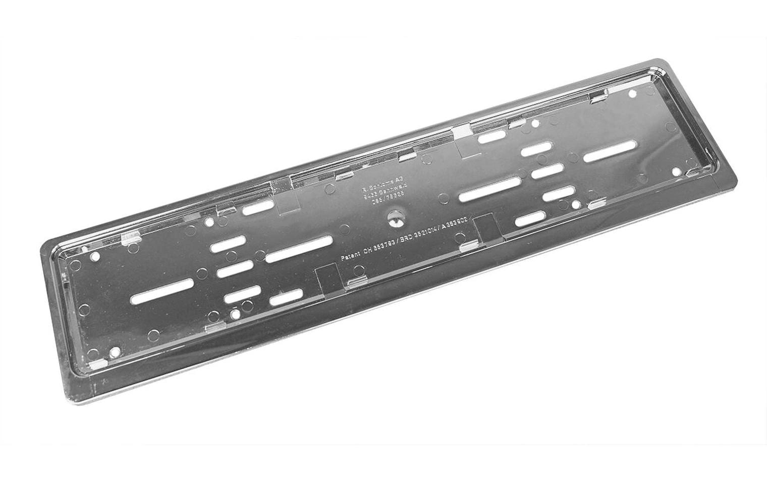 Topline Nummerrahmen – für Kennzeichen – Universal, Kunststoff, Chrom