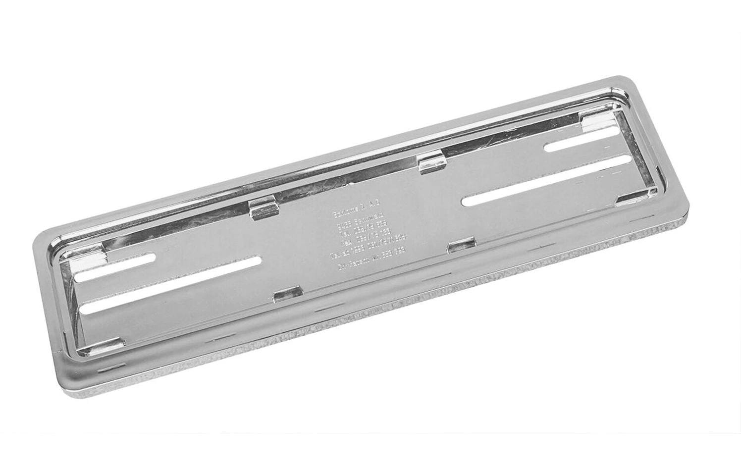 Topline Nummerrahmen – für Kennzeichen – Universal, Kunststoff, Chrom