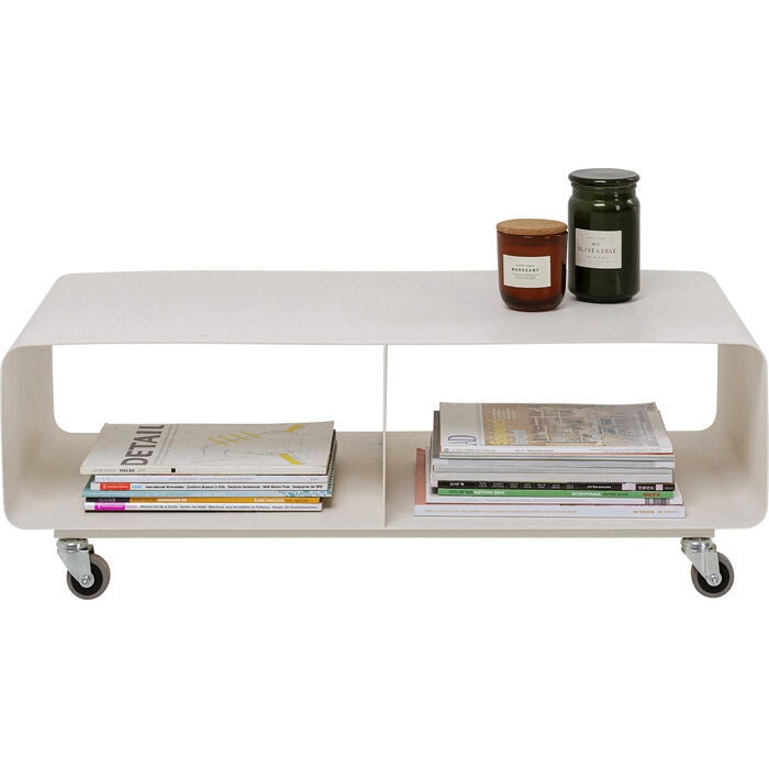 KARE Lounge TV-Möbel M – 90 × 42 × 30 cm – Stahl – Beige