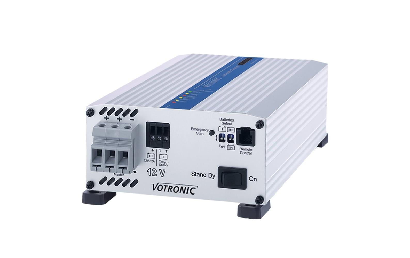 Votronic VAC-1230 F 2A II Batterieladegerät – 12 V, 30 A/490 W, 2-stufig, Wohnmobil, AGM/Blei-Gel/Blei-Säure