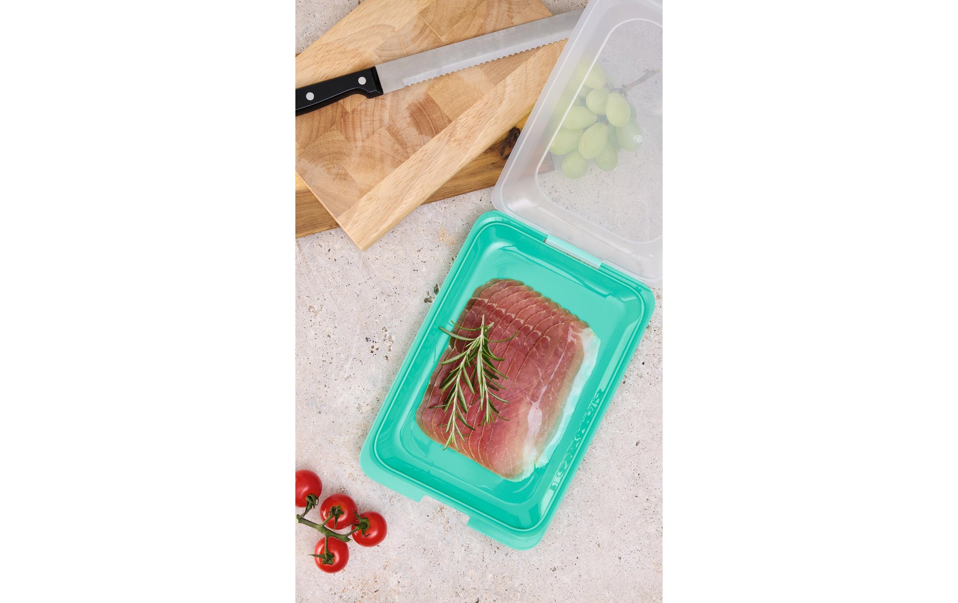 Easymaxx Vorratsdose 1 l, 17 × 25 × 3,5 cm, Polypropylen (PP), 4er-Set, Grün