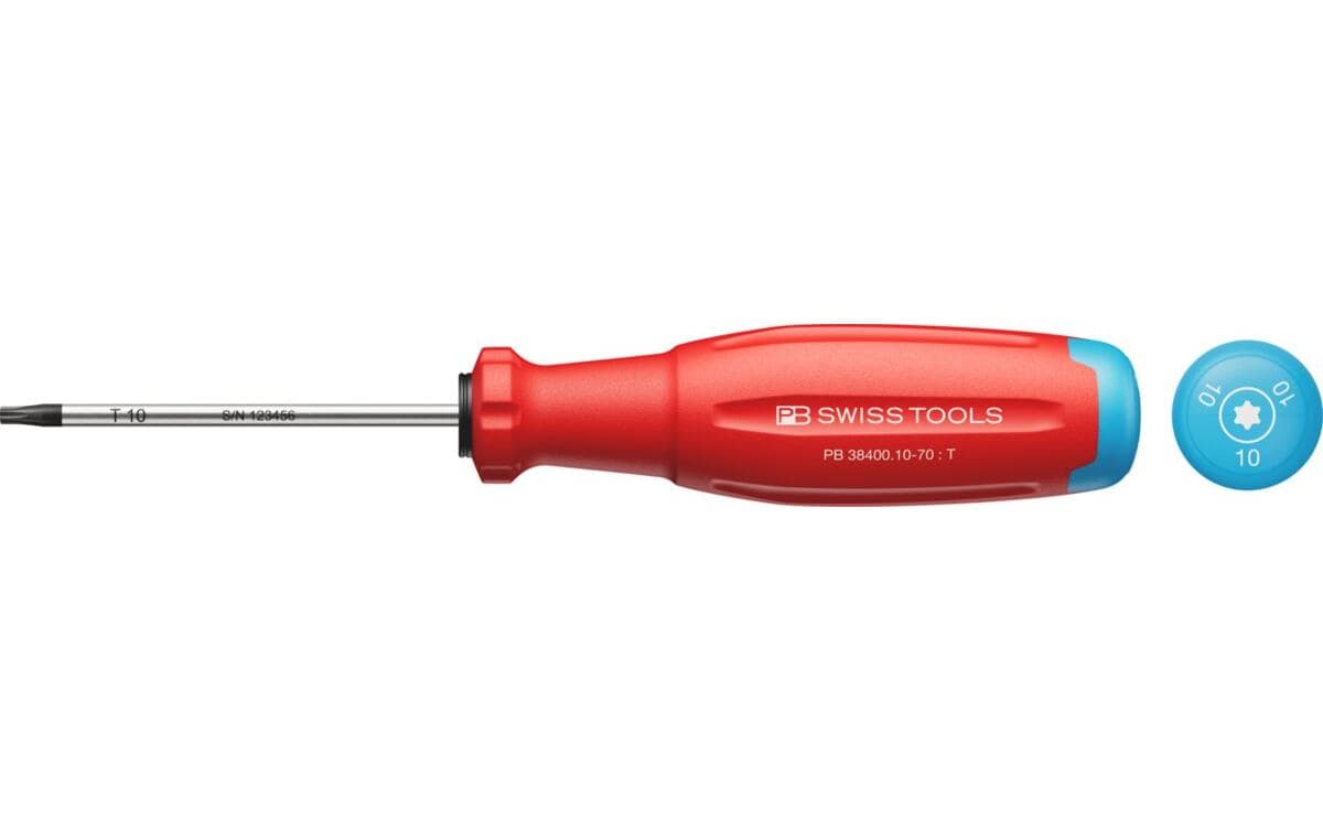 PB Swiss Tools SwissGrip Evo – Schraubenzieher-Set TX10, 1-teilig – PB 38400.10-70