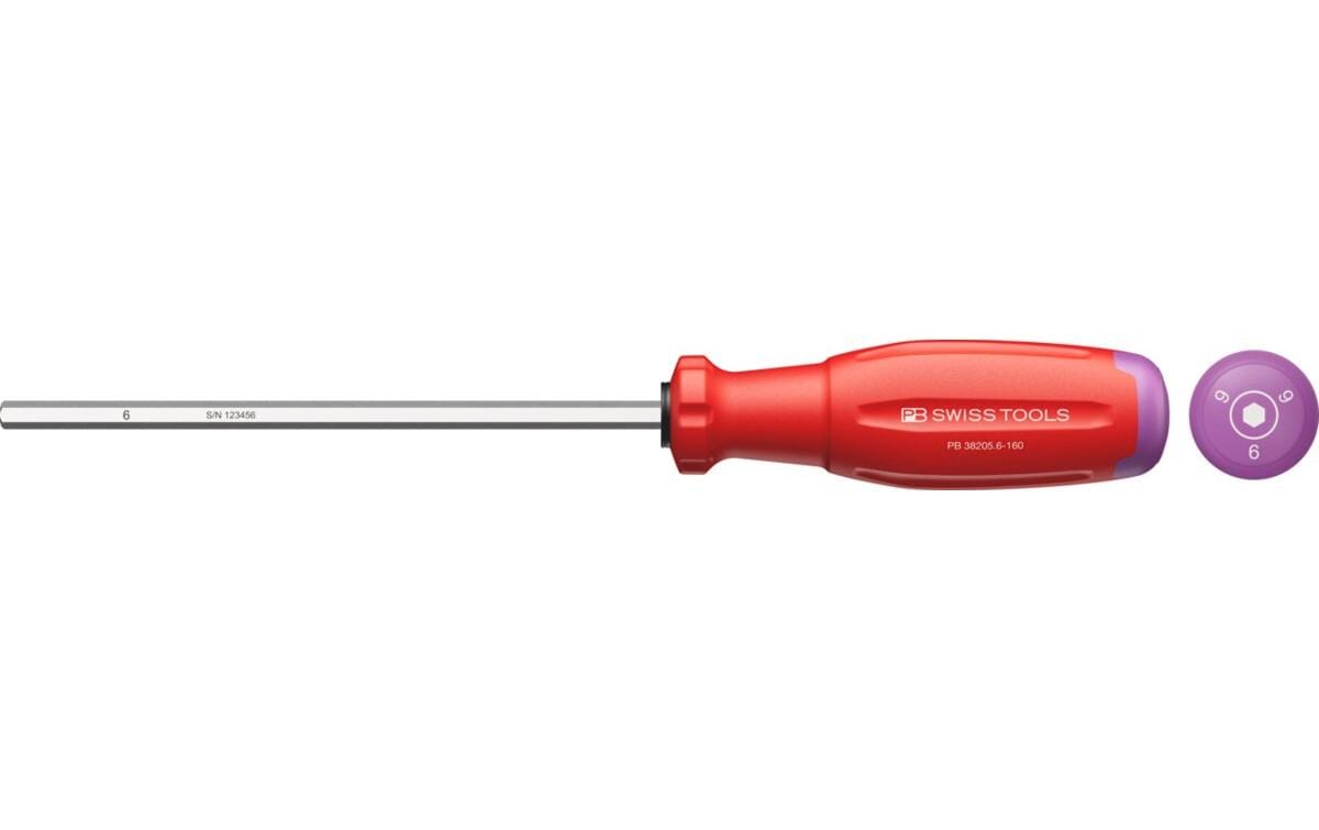 PB Swiss Tools SwissGrip Evo – Schraubenzieher-Set, 6 mm, 1-teilig, PB 38205.6-160