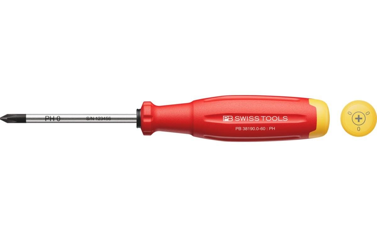 PB Swiss Tools SwissGrip Evo – Schraubenzieher-Set PH, 1-teilig, PB 38190.0-60