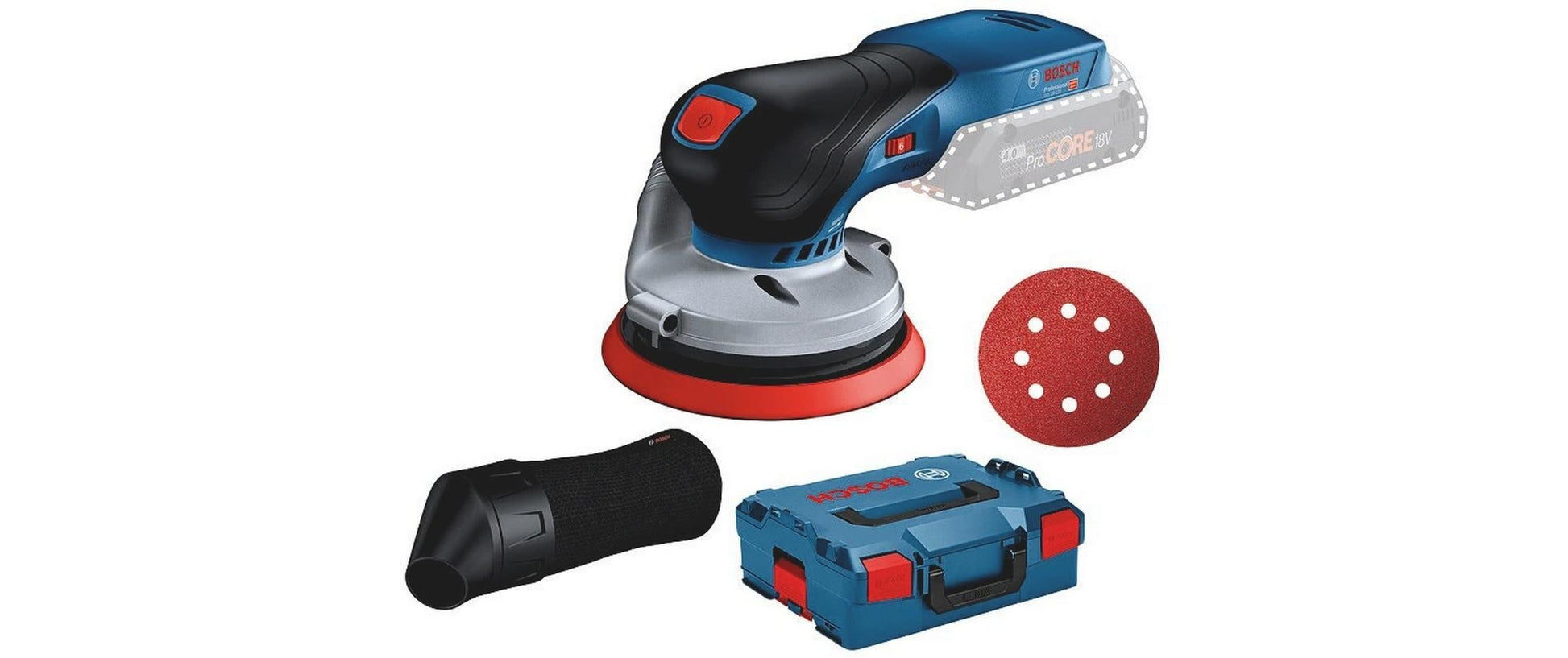 Bosch Professional GEX 18V-125 Akku-Exzenterschleifer – 18 V – Ø 125 mm – Solo – AMPShare