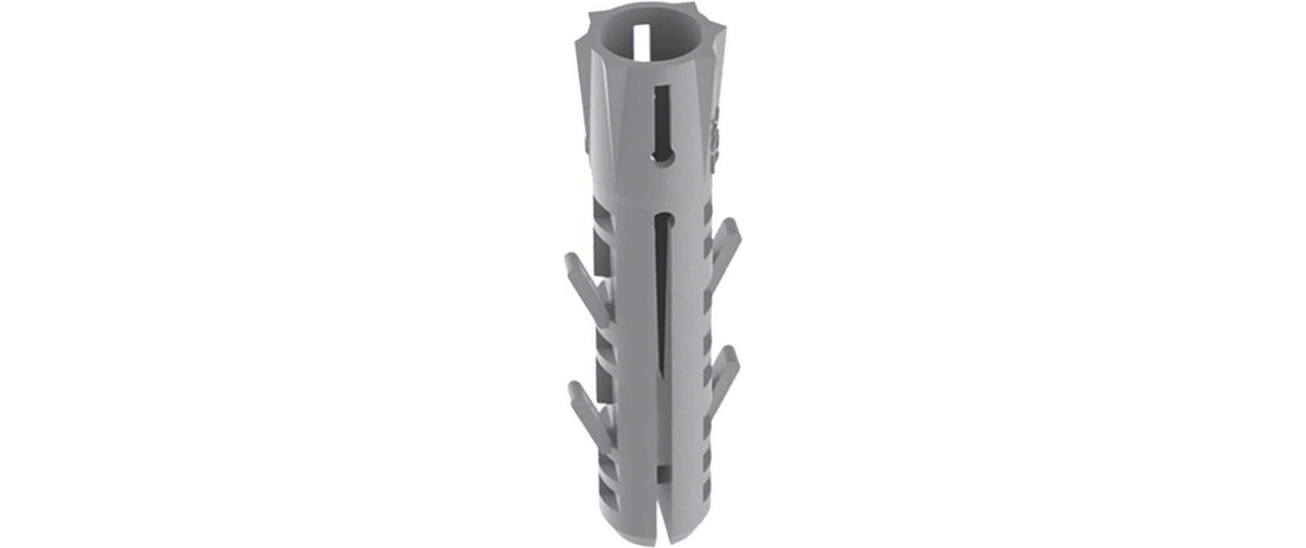 TOX Spreizdübel Barracuda – Ø 5 × 25 mm, Nylon, Grau, 100 Stk.
