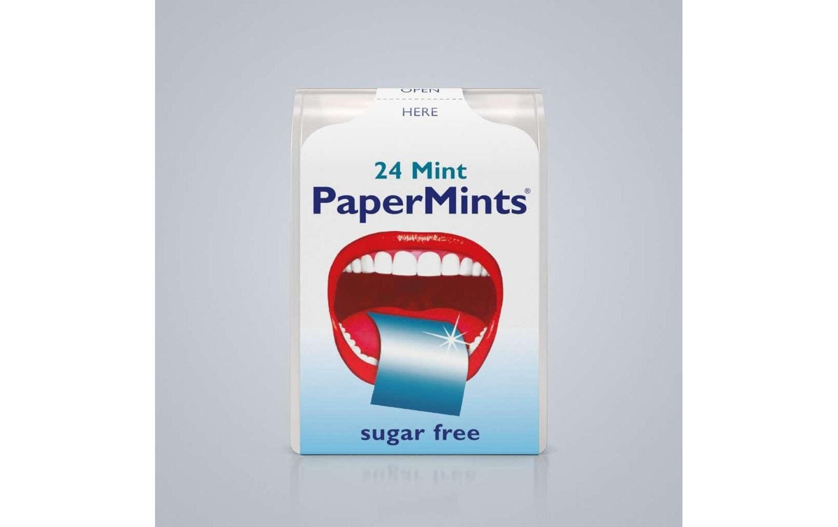 Papermints Cool Mint Strips Lutschbonbons – Pfefferminzstreifen, zuckerfrei – 650 g
