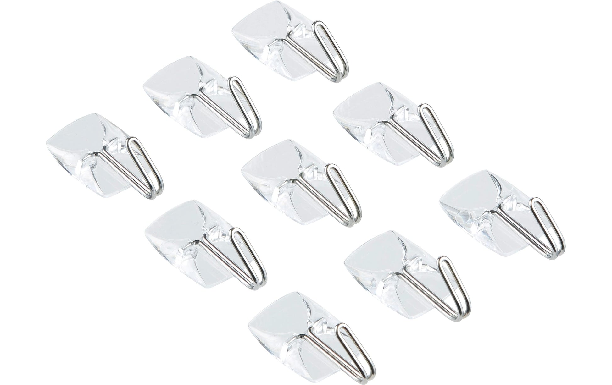 Command Haken – Metall – Transparent – Ablösbar – 0,225 kg – 9 Stück