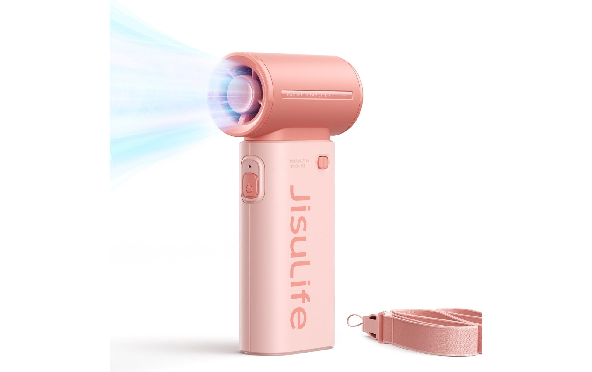 Jisulife Handventilator Handheld Fan 9 – 3600 mAh, Pink