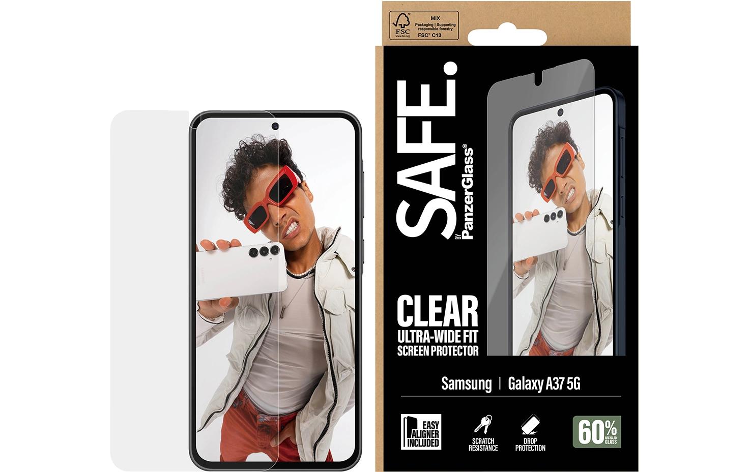 SAFE. – Displayschutz (Folie), Ultra-Wide Fit – für Galaxy A37 5G