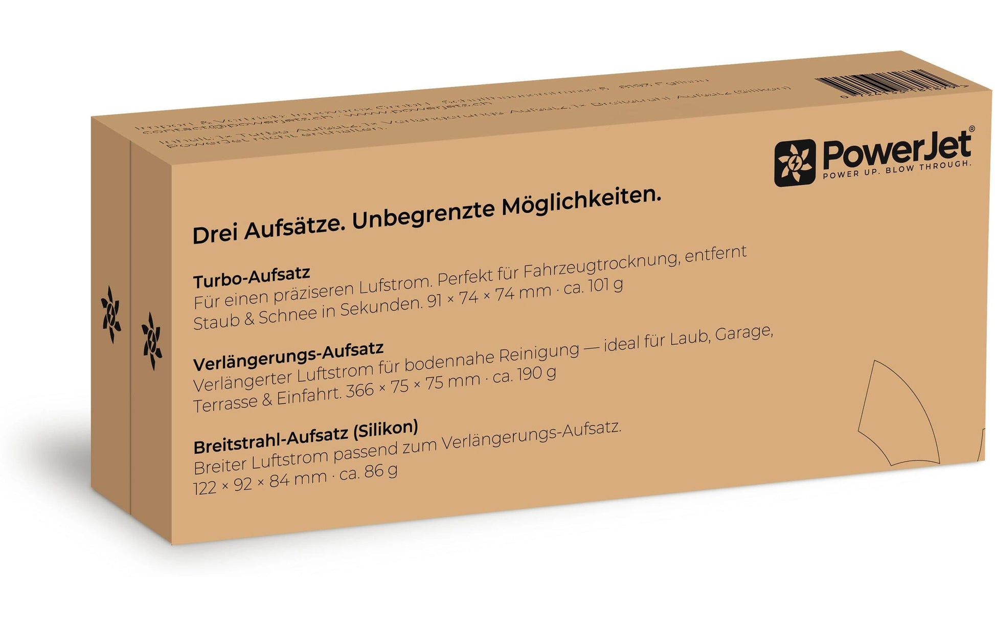 PowerJets Aufsatz-Set – für PowerJets Luftgebläse