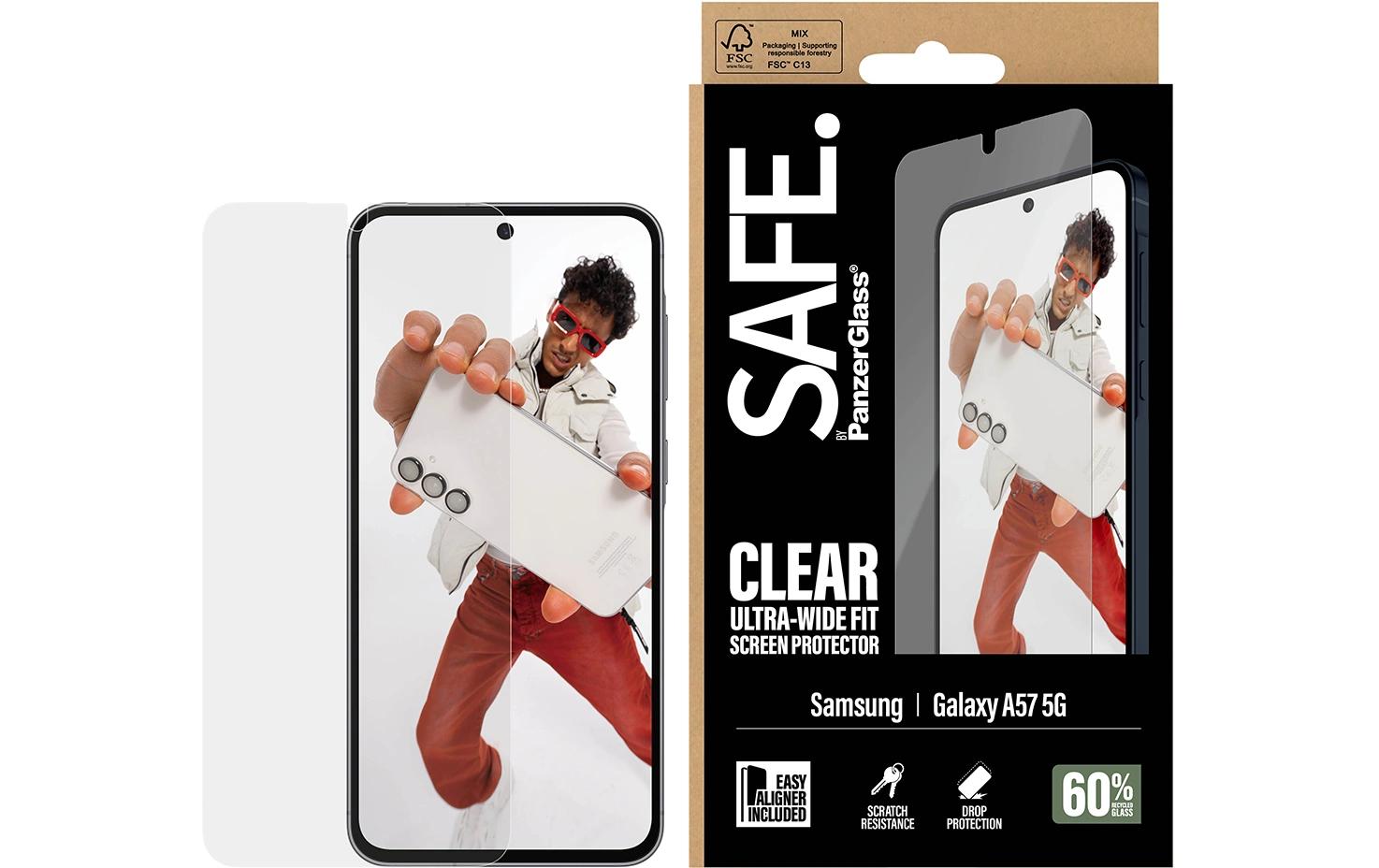 PanzerGlass SAFE. – Displayschutz, Ultra-Wide Fit – für Galaxy A57