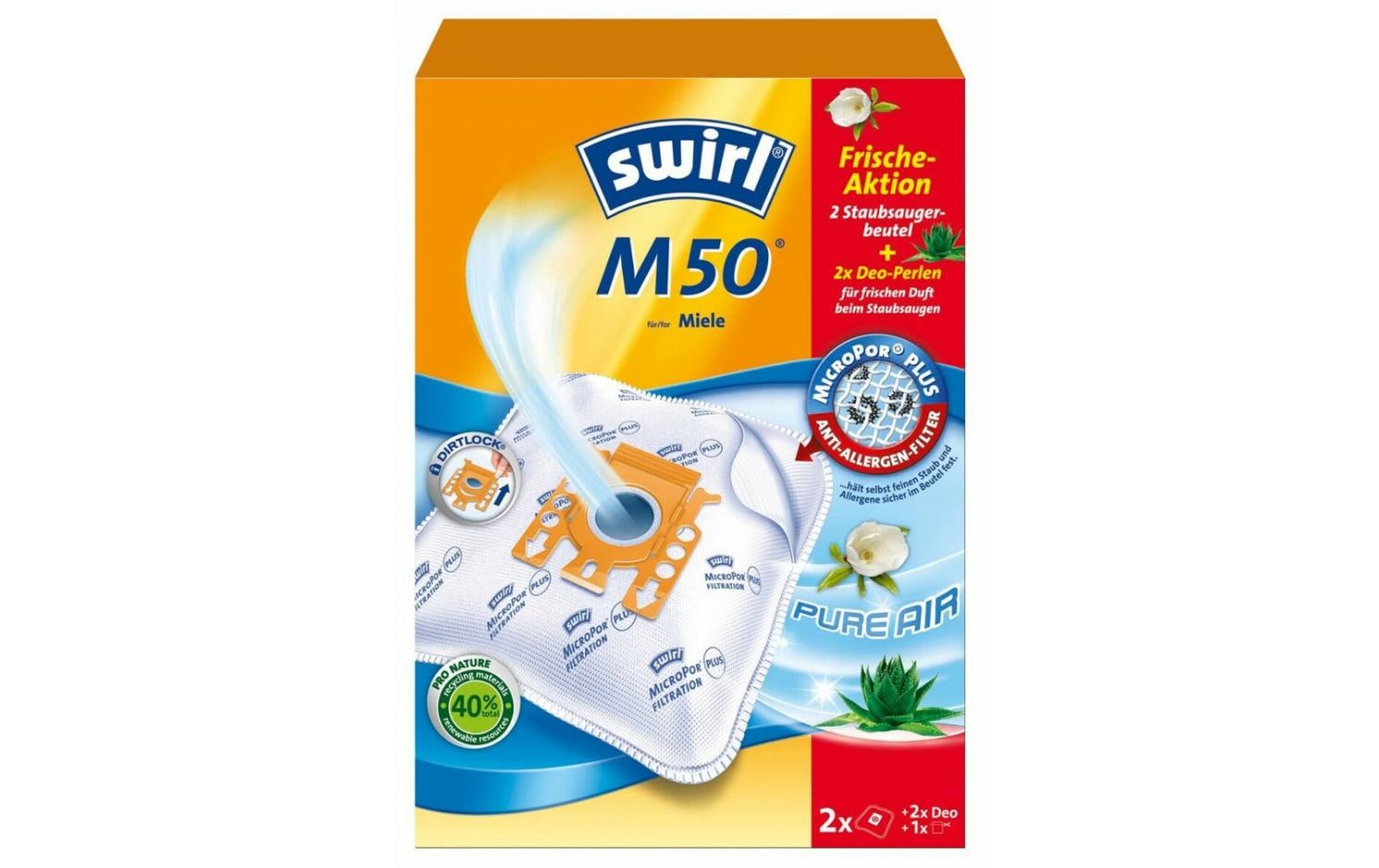 Swirl Staubbeutel M50 – 2 Stück, für Miele