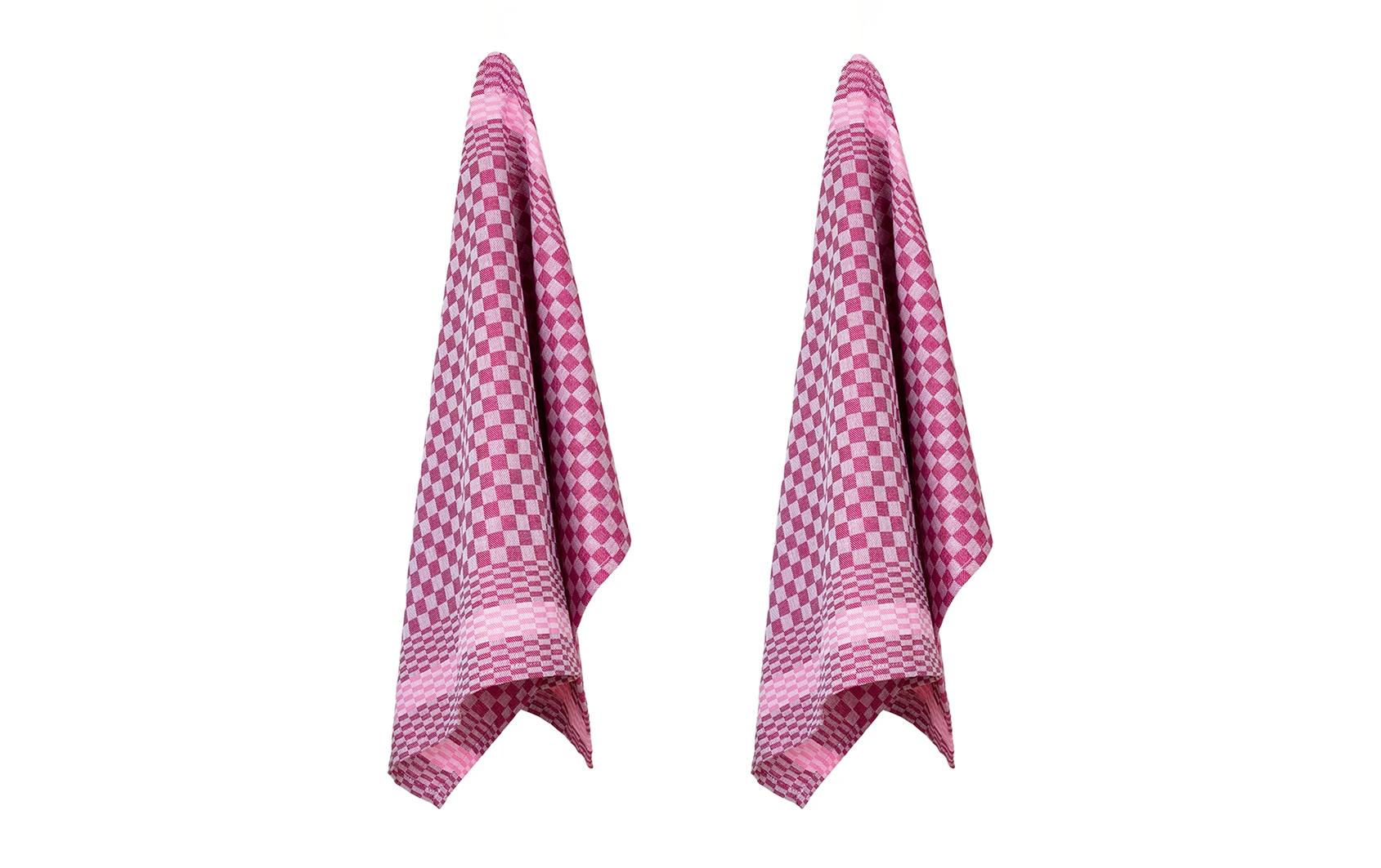 Pad Geschirrtücher 2er-Set, 50 × 70 cm, Baumwolle, Berry