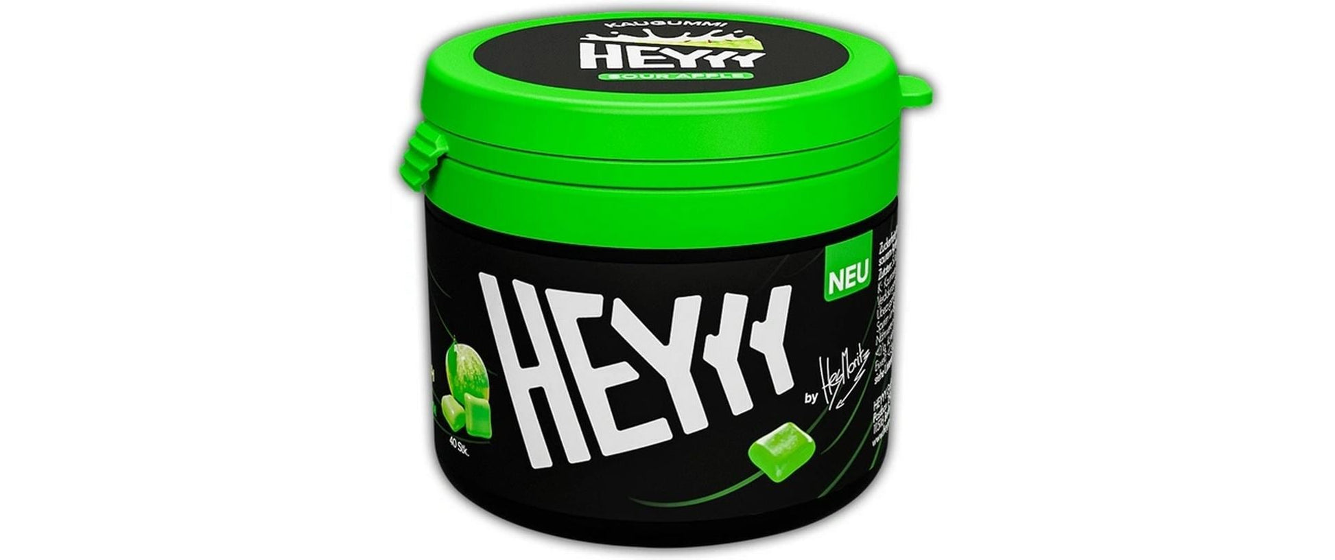 Heyyygum Heyyy Gum Kaugummi – Grüner Apfel, Extra Sauer, Zuckerfrei – 68 g