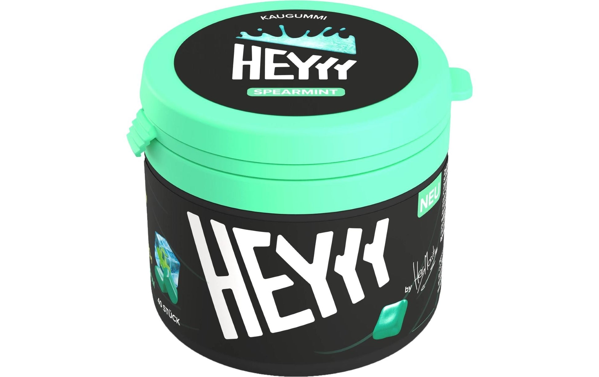 Heyyygum Kaugummi – Spearmint, zuckerfrei, vegan – 68 g