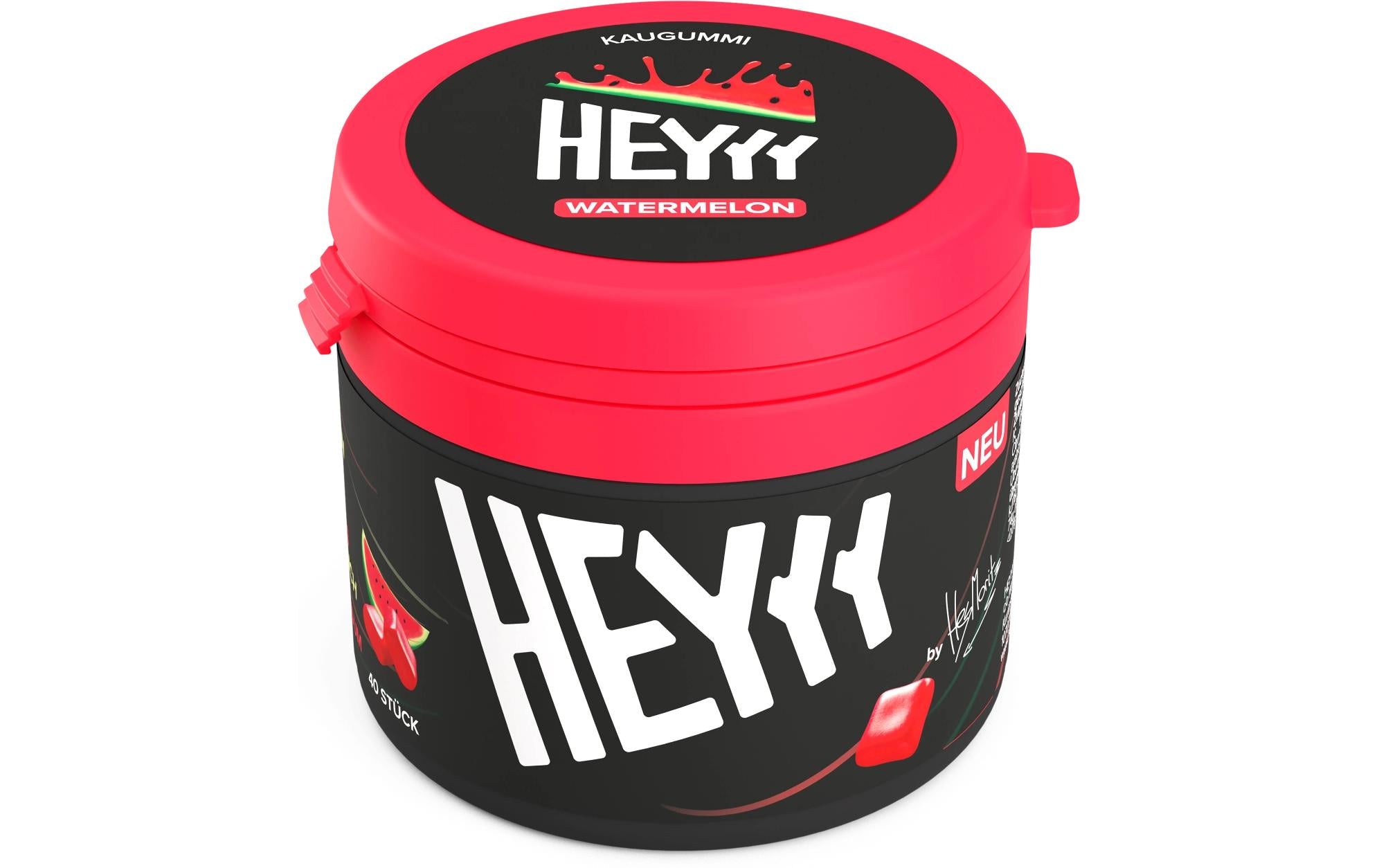 Heyyygum Heyyy Gum Kaugummi – Wassermelone, zuckerfrei – 68 g